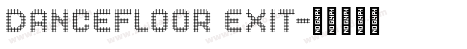 DanceFloor eXit字体转换